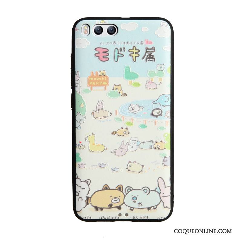 Mi 6 Coque Peinture Étui Petit Protection Multicolore Dessin Animé Fluide Doux