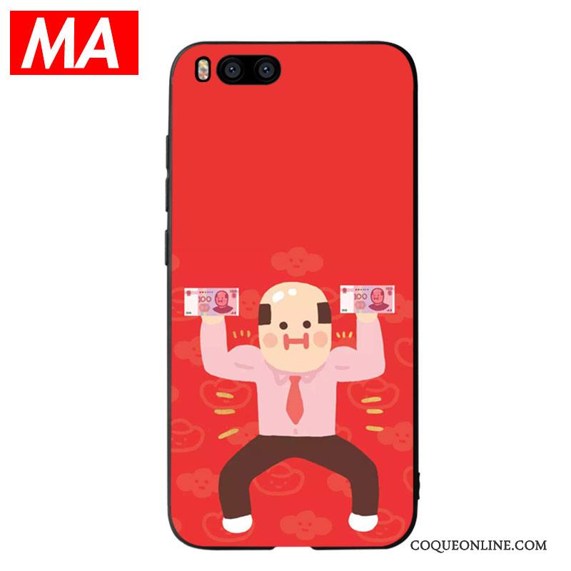 Mi 6 Coque Personnalité Protection Charmant Chat Silicone Sac Fluide Doux