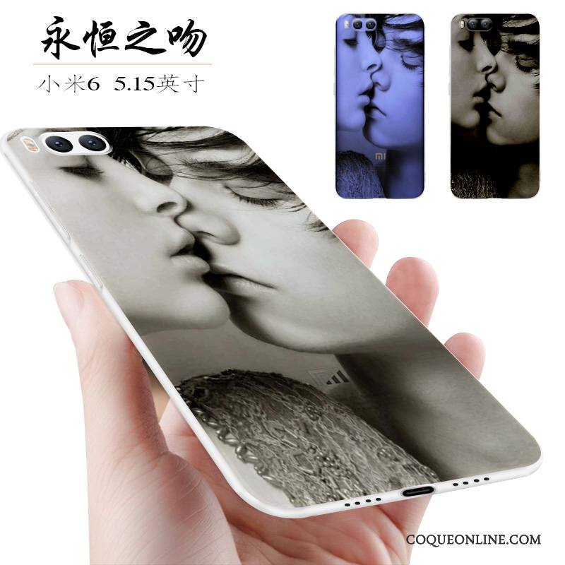 Mi 6 Coque Personnalité Étui Fluide Doux Petit Tendance Silicone Créatif