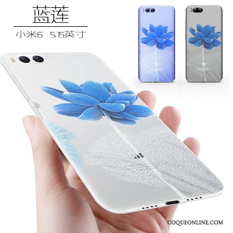 Mi 6 Coque Personnalité Étui Fluide Doux Petit Tendance Silicone Créatif