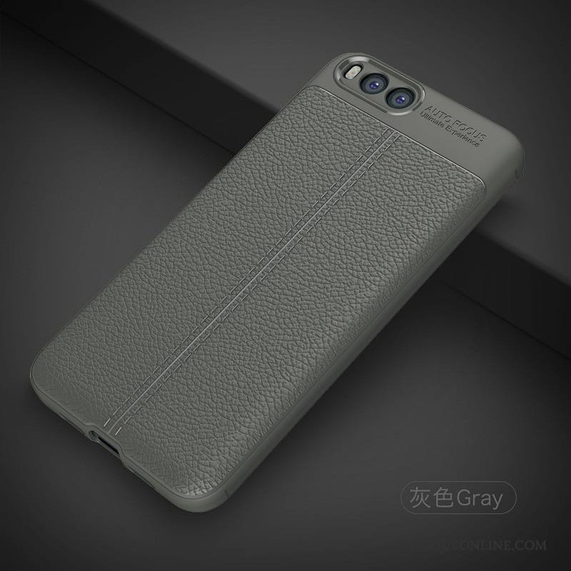 Mi 6 Incassable Silicone Personnalité Protection Noir Tout Compris Coque