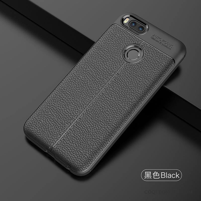 Mi 6 Incassable Silicone Personnalité Protection Noir Tout Compris Coque