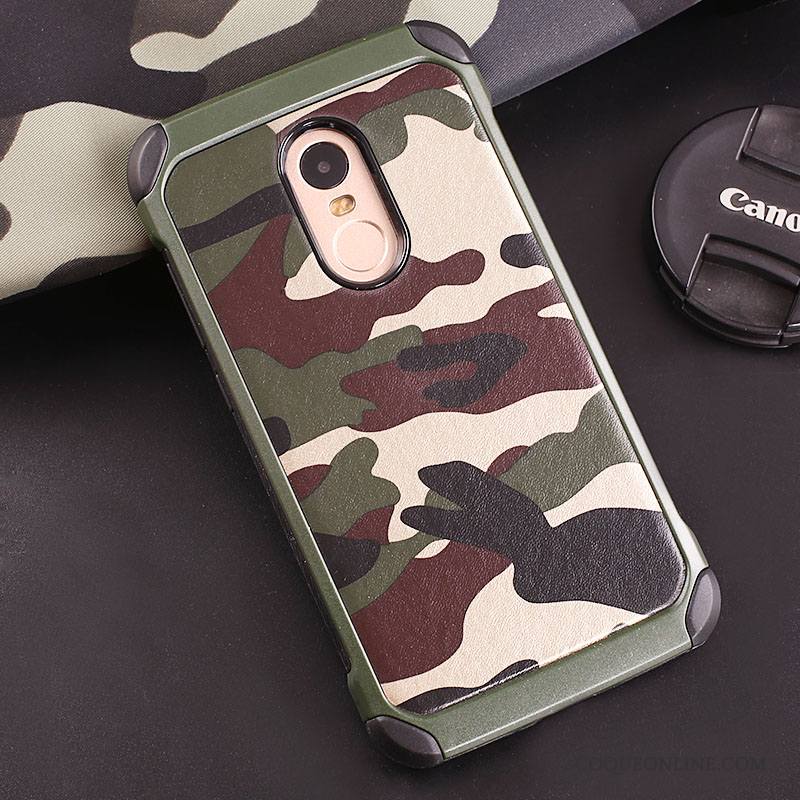 Mi 6 Protection Vert Haute Camouflage Coque De Téléphone Étui Rouge