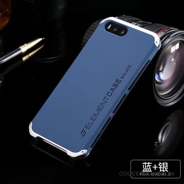 Mi 6 Tendance Métal Luxe Nouveau Coque De Téléphone Protection Argent