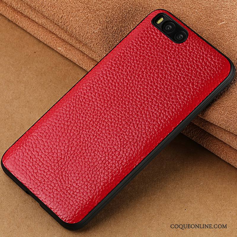 Mi 6 Étui Luxe Marque De Tendance Incassable Difficile Cuir Véritable Coque De Téléphone