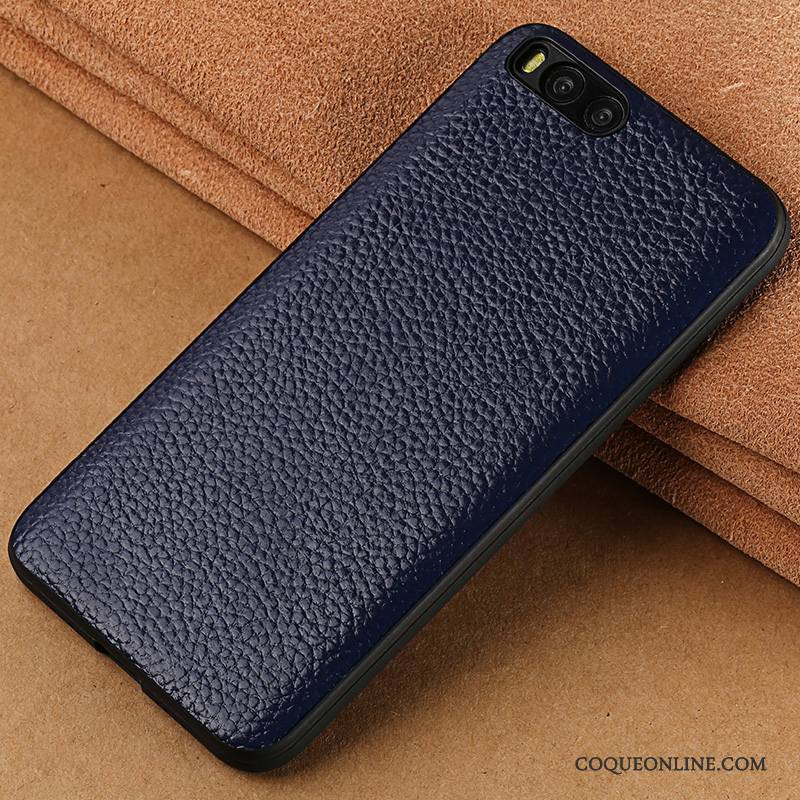 Mi 6 Étui Luxe Marque De Tendance Incassable Difficile Cuir Véritable Coque De Téléphone