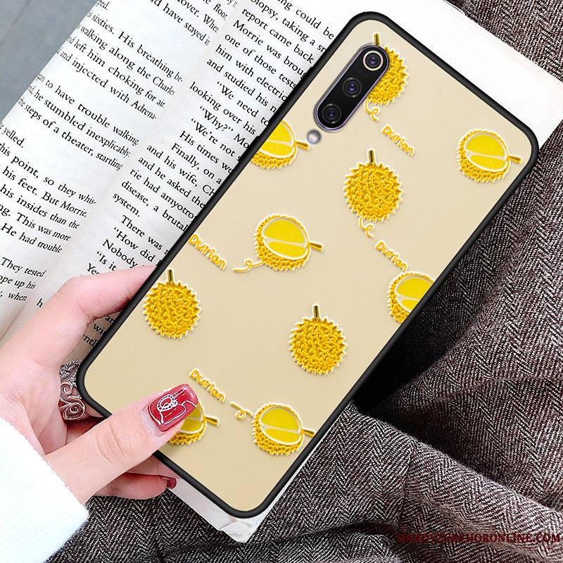 Mi 9 Coque Citron Jeunesse Modèle Fruit Personnalisé Jaune Silicone