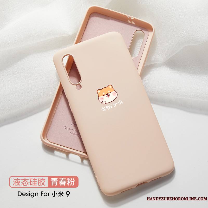 Mi 9 Coque Simple Étui Silicone Petit Tout Compris Créatif Très Mince