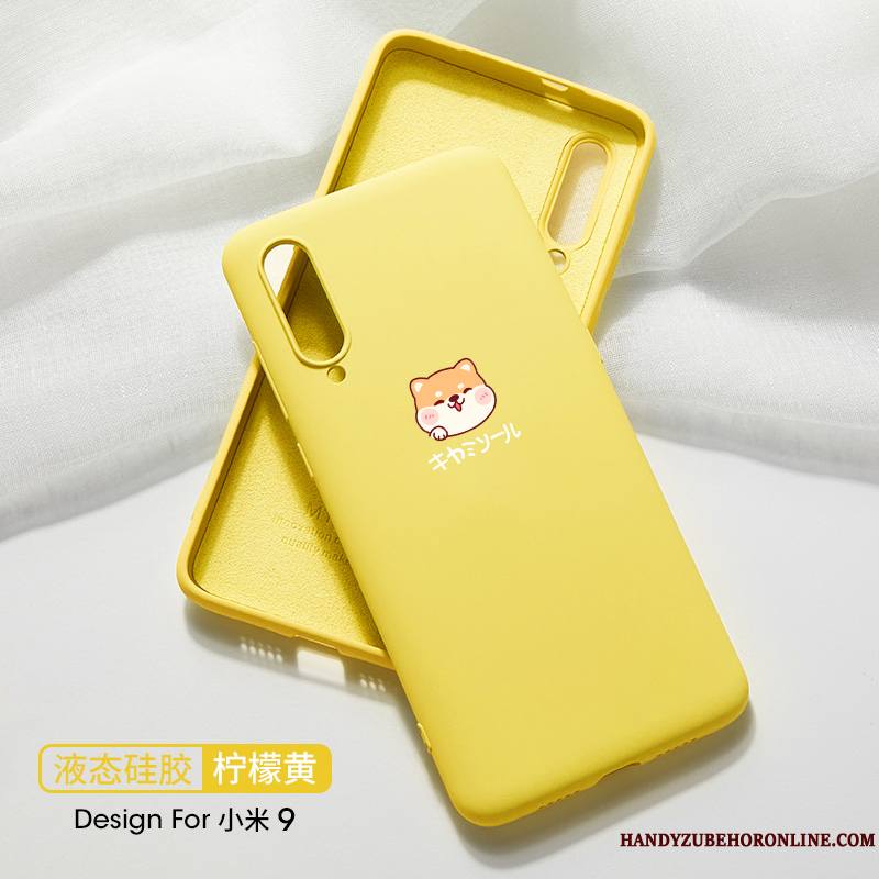 Mi 9 Coque Simple Étui Silicone Petit Tout Compris Créatif Très Mince