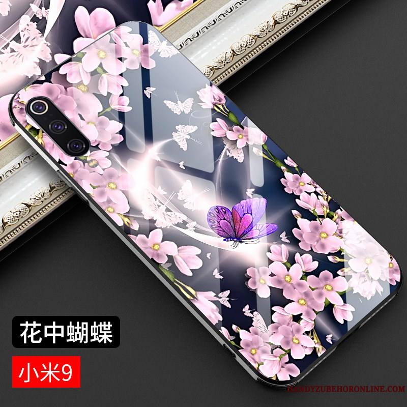 Mi 9 Coque Style Chinois Silicone Étui Luxe Nouveau Très Mince Tendance