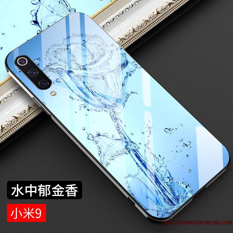 Mi 9 Coque Style Chinois Silicone Étui Luxe Nouveau Très Mince Tendance