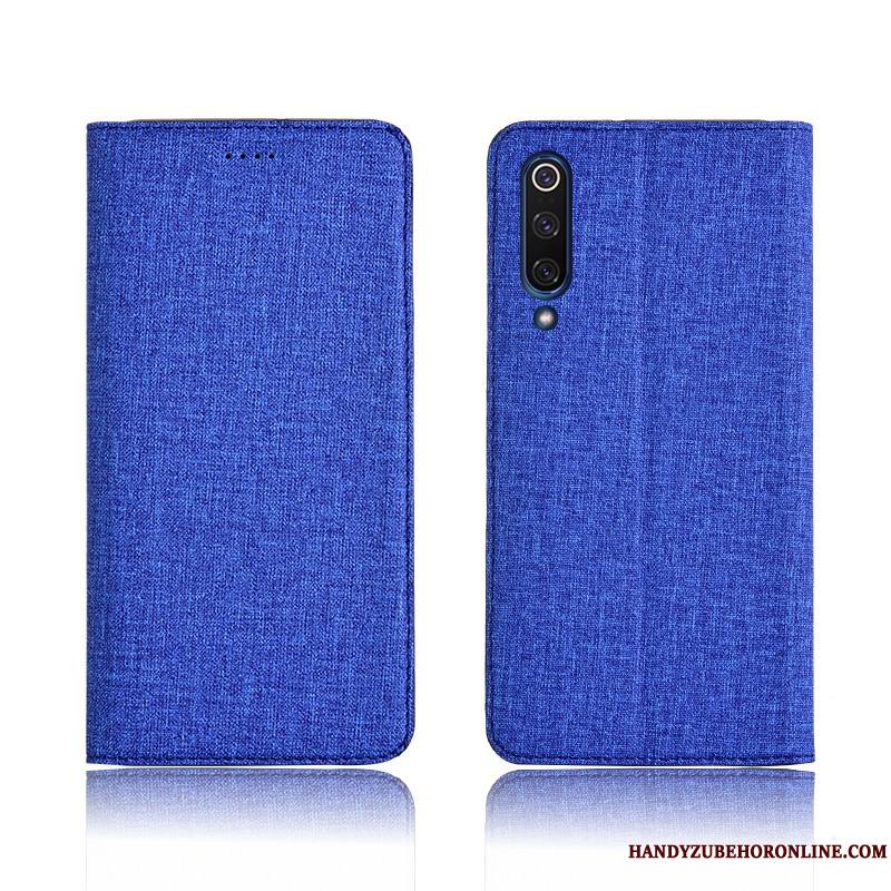 Mi 9 Lin Noir Étui En Cuir Protection Coque De Téléphone Modèle Petit