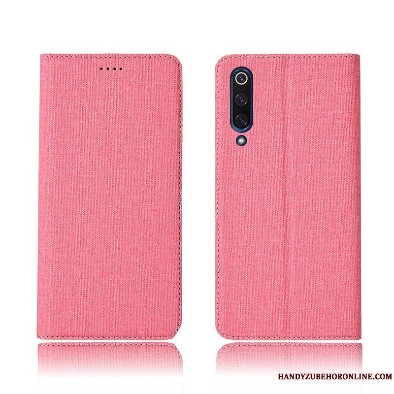 Mi 9 Lin Noir Étui En Cuir Protection Coque De Téléphone Modèle Petit