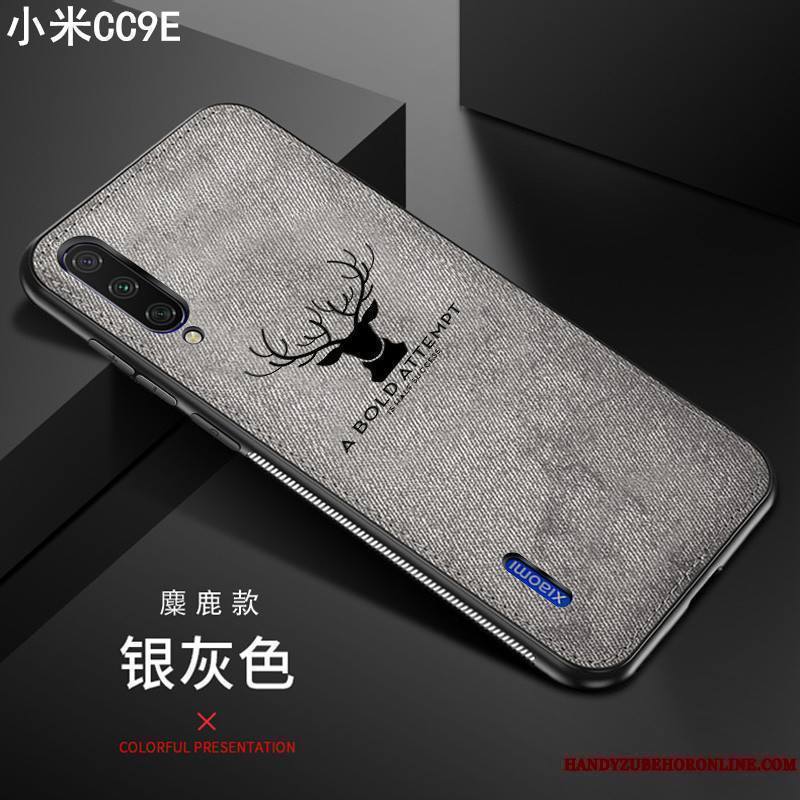 Mi 9 Lite Coque Cerf Bleu Silicone Elk Nouveau Tissu Membrane