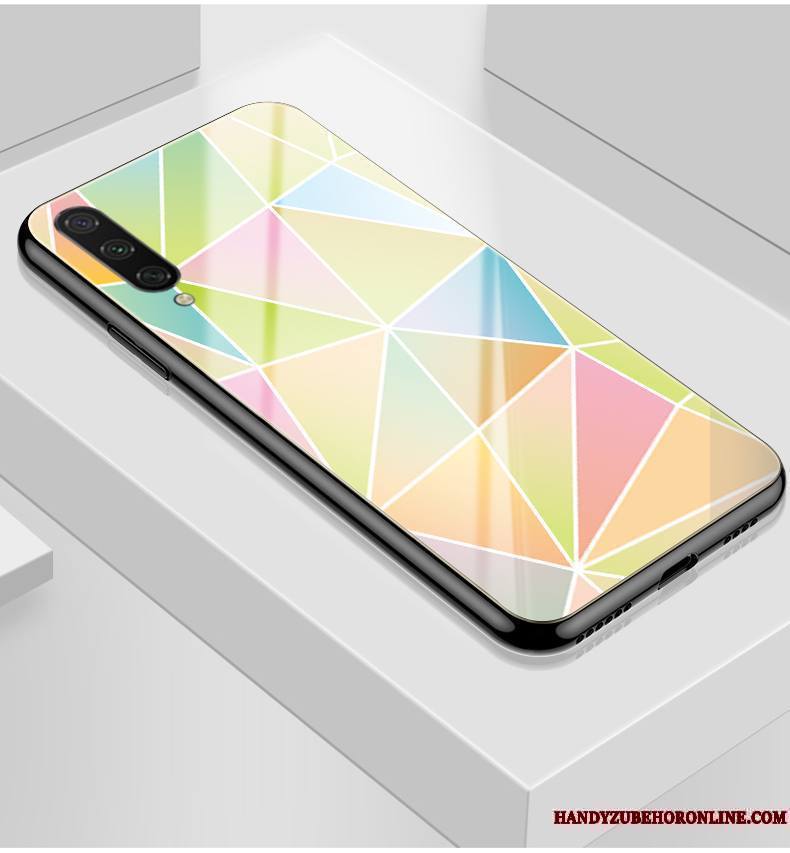 Mi 9 Lite Coque Incassable Frais Marque De Tendance Simple Verre Fluide Doux Personnalité