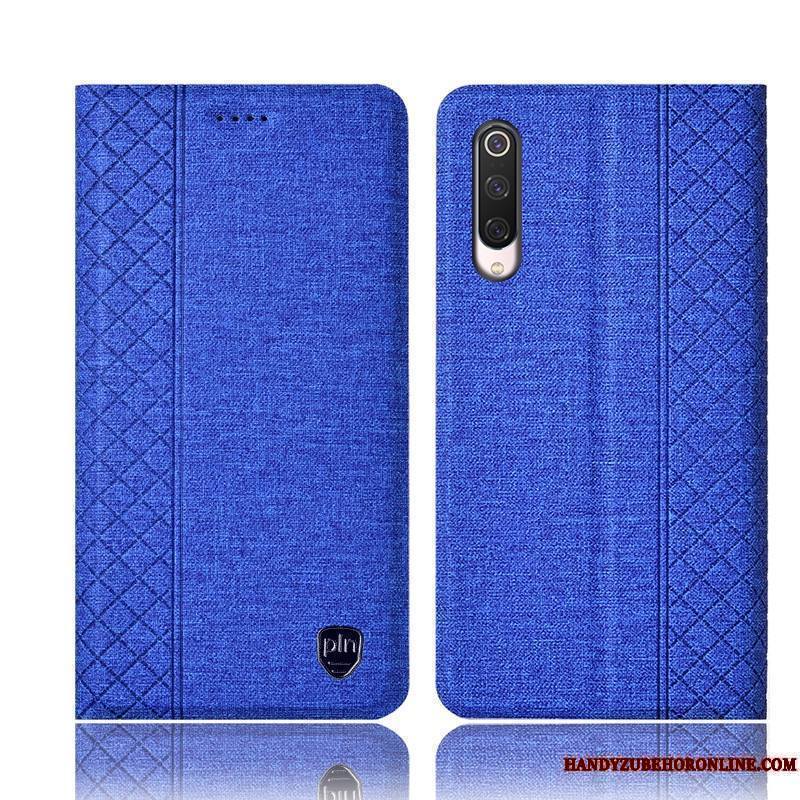 Mi 9 Lite Coque Incassable Tout Compris Bleu Petit Étui Rouge Housse