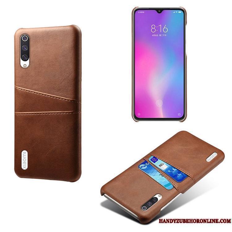 Mi 9 Lite Personnalité Coque De Téléphone Bovins Jeunesse Cuir Petit Modèle Fleurie