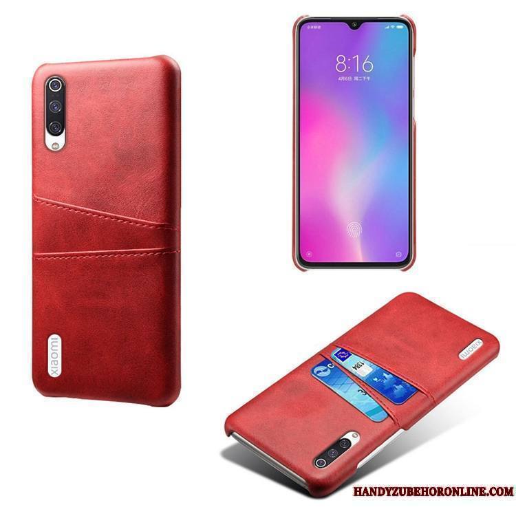 Mi 9 Lite Personnalité Coque De Téléphone Bovins Jeunesse Cuir Petit Modèle Fleurie