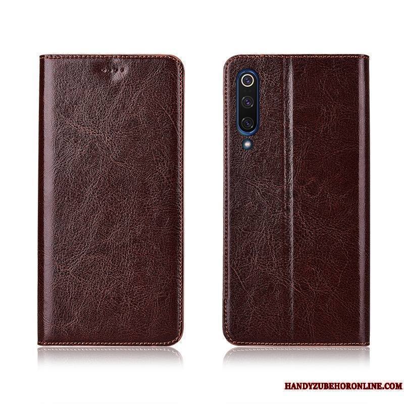 Mi 9 Lite Étui En Cuir Fluide Doux Protection Modèle Fleurie Personnalisé Coque De Téléphone Nouveau