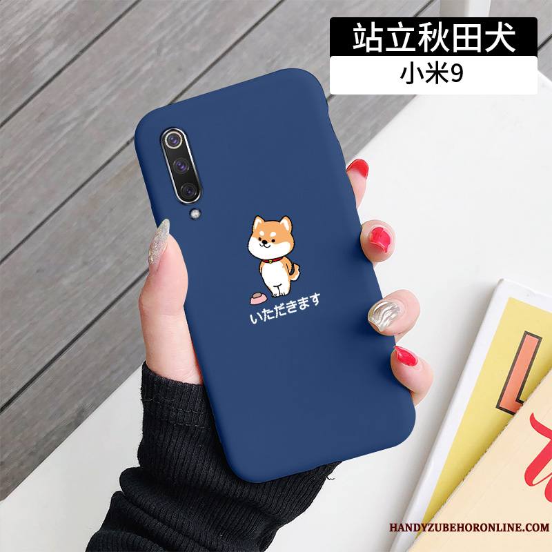 Mi 9 Petit Bleu Fluide Doux Marque De Tendance Incassable Coque Vent