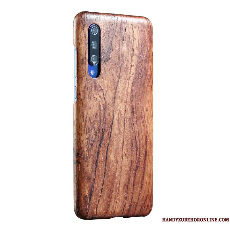 Mi 9 Se Coque De Téléphone Étui En Bois Créatif Difficile Sentir Noir