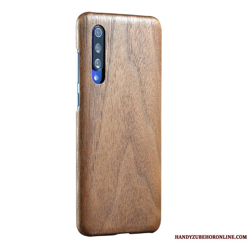 Mi 9 Se Coque De Téléphone Étui En Bois Créatif Difficile Sentir Noir