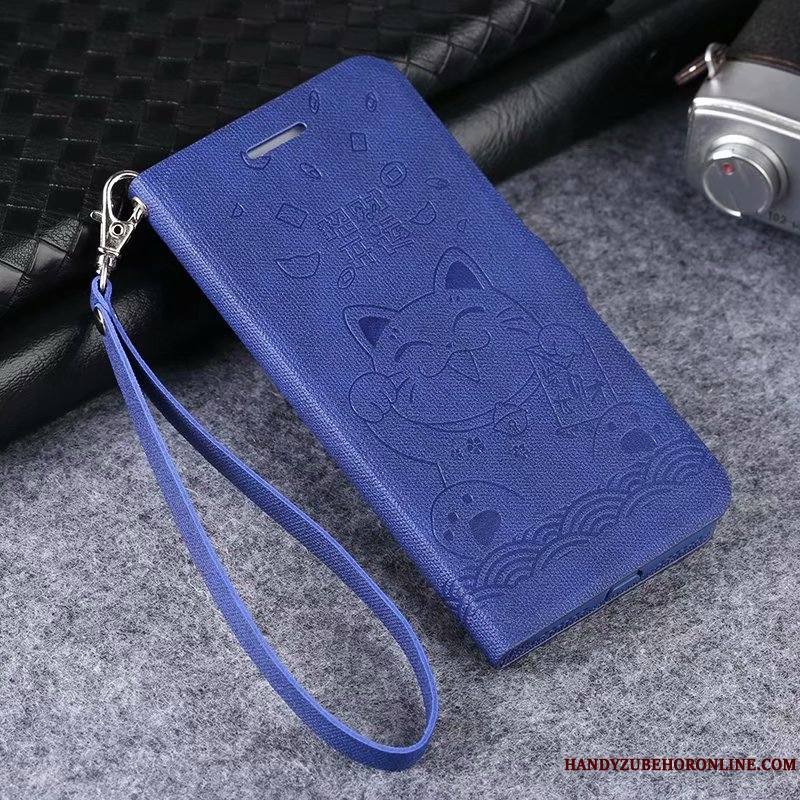 Mi 9 Se Coque Incassable Chat Fluide Doux Étui En Cuir Charmant Protection Business