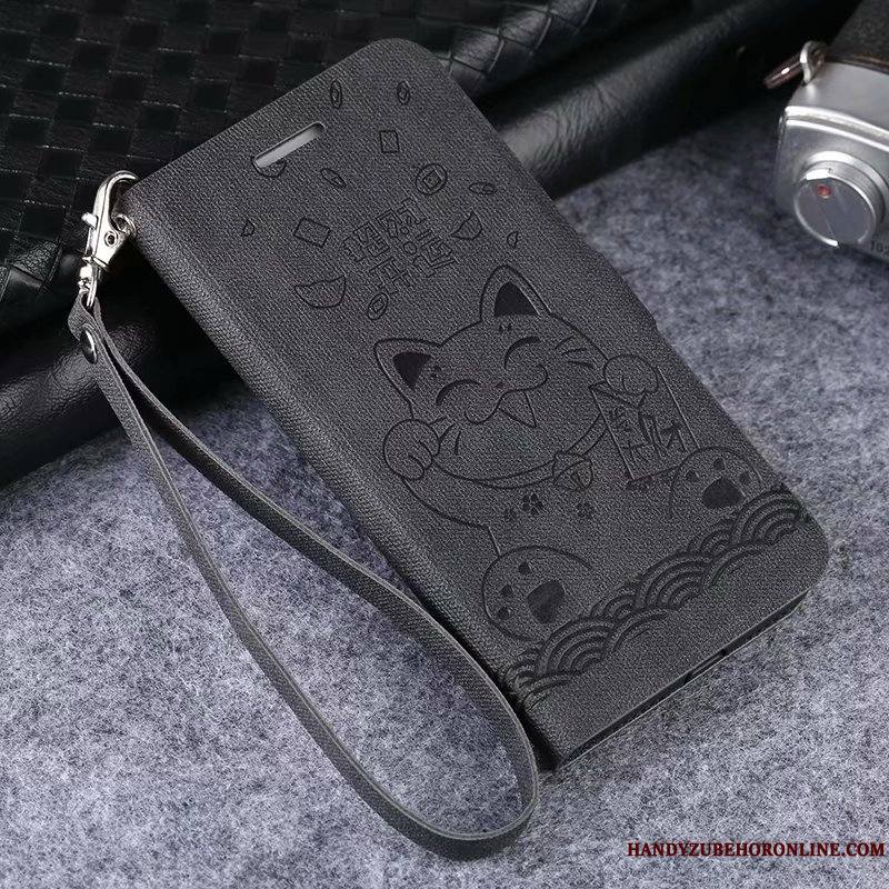 Mi 9 Se Coque Incassable Chat Fluide Doux Étui En Cuir Charmant Protection Business