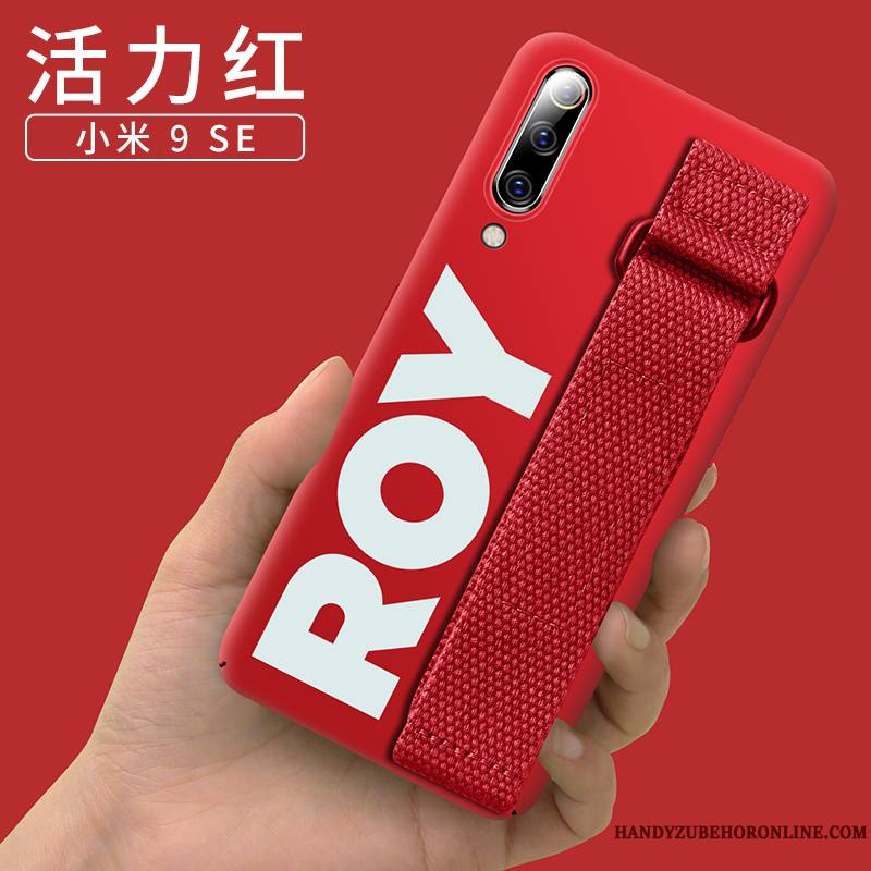 Mi 9 Se Coque Tout Compris Très Mince Rouge Jeunesse Soie Tendance Rose