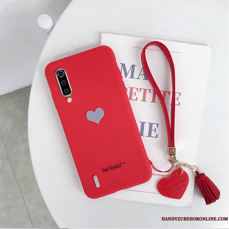 Mi 9 Se Rouge Couleurs De Bonbon Frais Silicone Coque De Téléphone Amour Étui