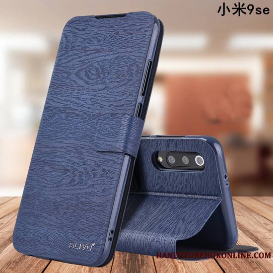 Mi 9 Se Tout Compris Coque Étui En Cuir Protection Petit Silicone Clamshell