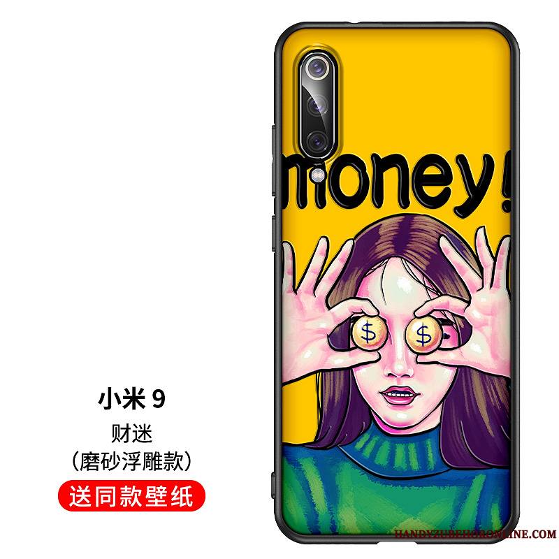 Mi 9 Silicone Net Rouge Créatif Tout Compris Coque De Téléphone Marque De Tendance Dessin Animé