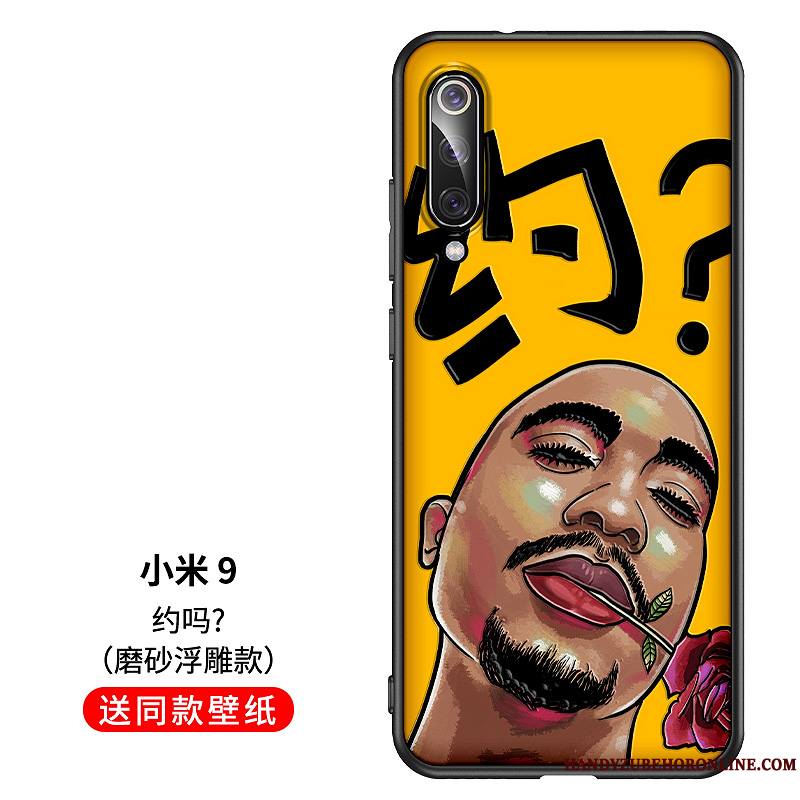 Mi 9 Silicone Net Rouge Créatif Tout Compris Coque De Téléphone Marque De Tendance Dessin Animé