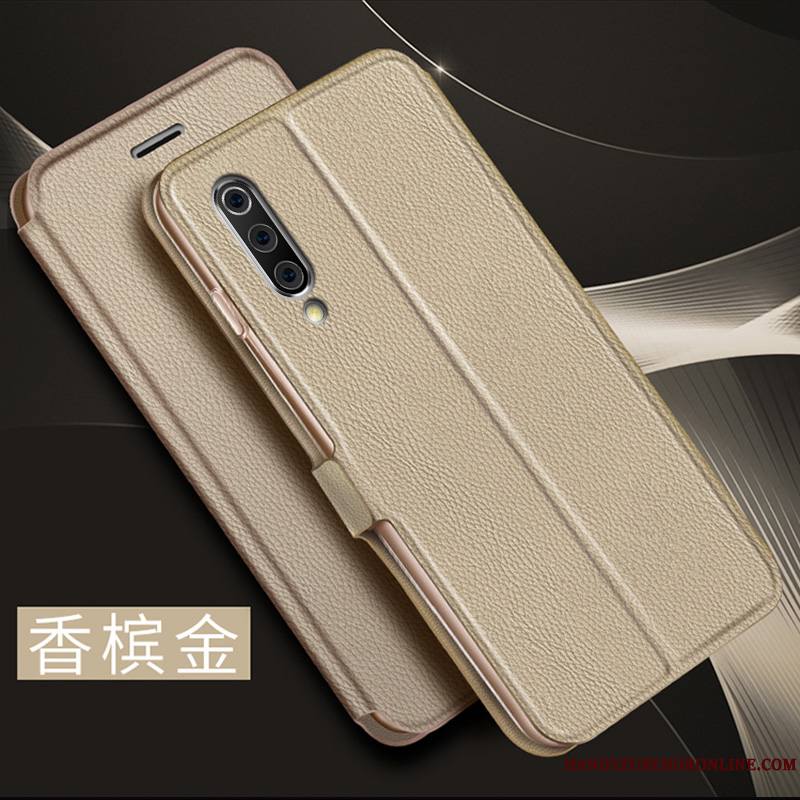 Mi 9 Tout Compris Fluide Doux Étui En Cuir Clamshell Incassable Coque De Téléphone Petit