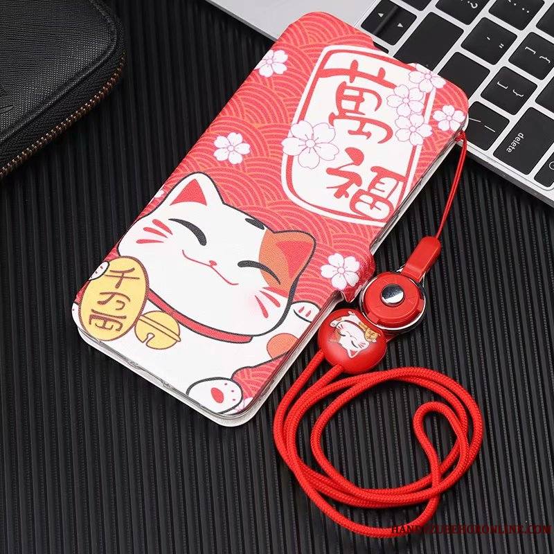 Mi 9t Coque Dessin Animé Tout Compris Housse Carte Charmant Net Rouge Support