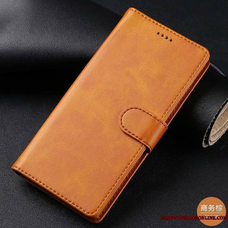 Mi 9t Pro Business Noir Étui En Cuir Protection Tempérer Coque De Téléphone Membrane