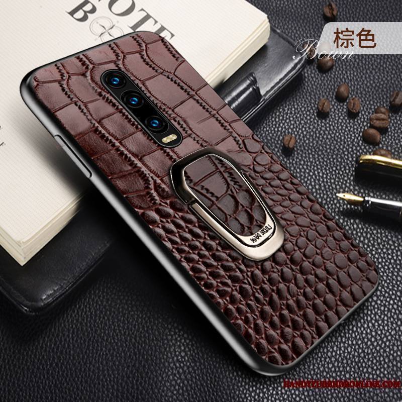 Mi 9t Pro Coque Business Noir Étui En Cuir Petit Incassable Magnétisme Mode