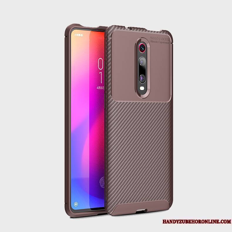 Mi 9t Pro Fluide Doux Protection Délavé En Daim Silicone Coque Tout Compris Étui