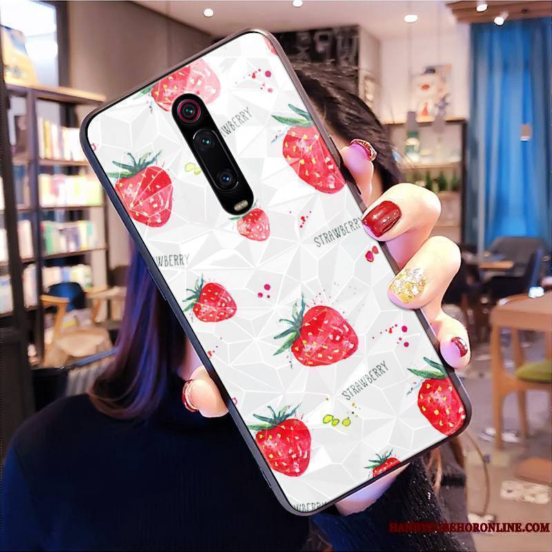 Mi 9t Pro Modèle Fleurie Protection Dessin Animé Net Rouge Petit Coque De Téléphone Étui