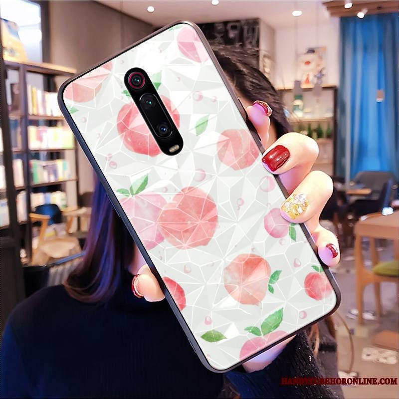 Mi 9t Pro Modèle Fleurie Protection Dessin Animé Net Rouge Petit Coque De Téléphone Étui