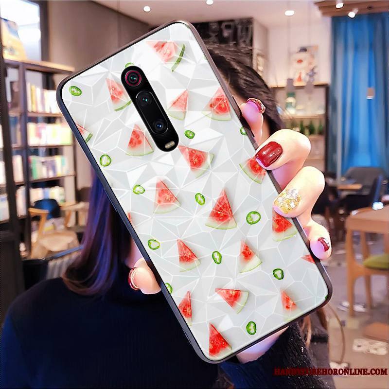 Mi 9t Pro Modèle Fleurie Protection Dessin Animé Net Rouge Petit Coque De Téléphone Étui