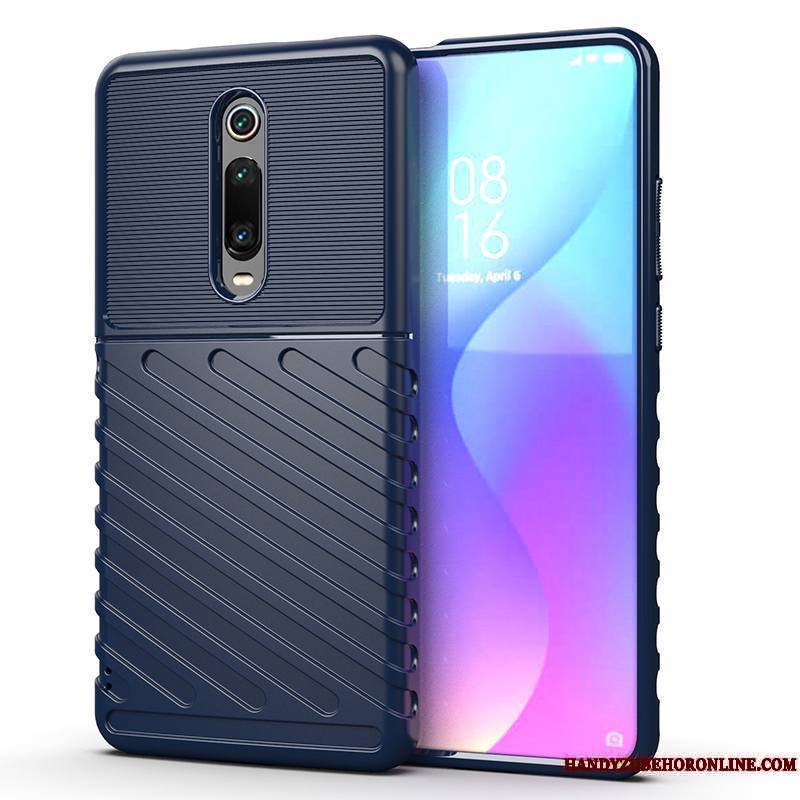 Mi 9t Pro Rayé Coque De Téléphone Mode Fluide Doux Tempérer Petit Incassable