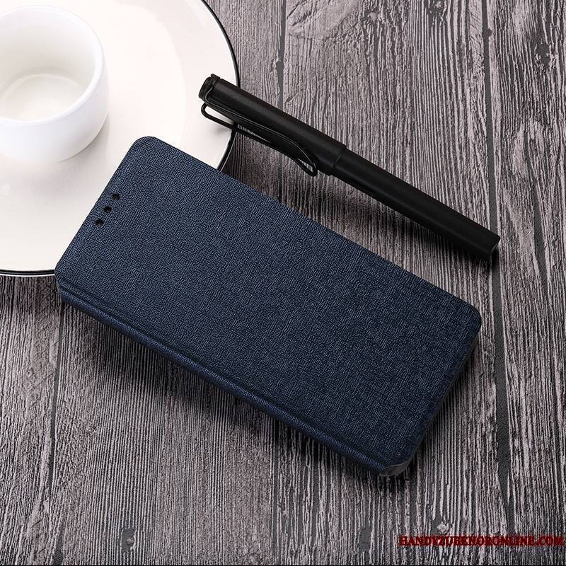 Mi 9t Pro Reversible Coque De Téléphone Bleu Petit Plier Étui En Cuir