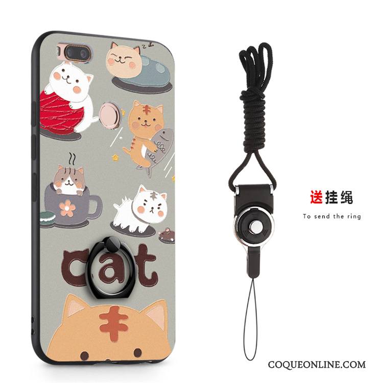 Mi A1 Coque Petit Ornements Suspendus Boucle Blanc Anneau De Téléphone