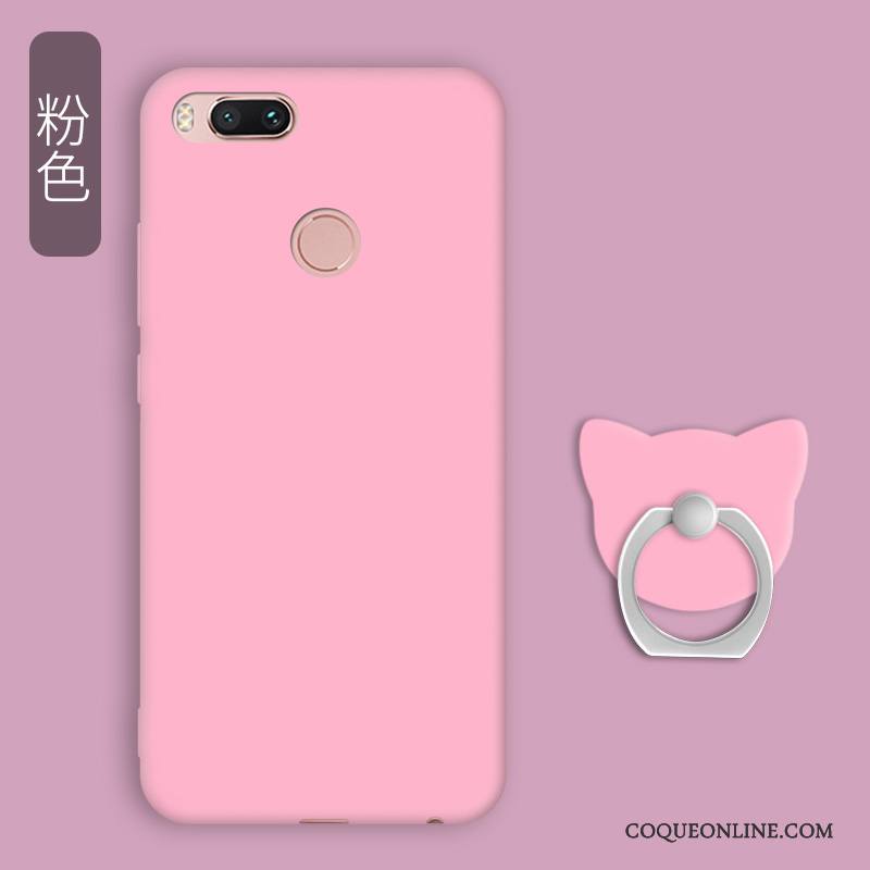 Mi A1 Petit Personnalité Coque Fluide Doux Anneau De Téléphone Tendance