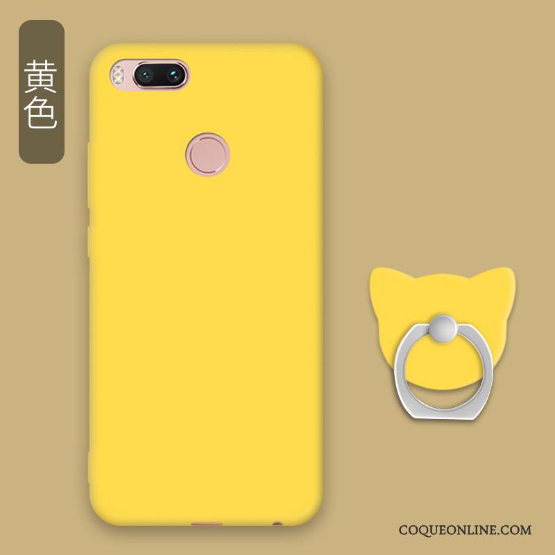 Mi A1 Petit Personnalité Coque Fluide Doux Anneau De Téléphone Tendance