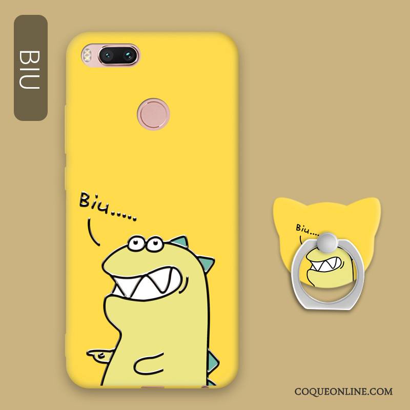 Mi A1 Petit Personnalité Coque Fluide Doux Anneau De Téléphone Tendance