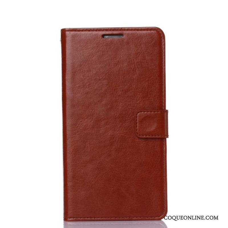 Mi A1 Rouge Portefeuille Étui Coque De Téléphone Incassable Téléphone Portable Housse