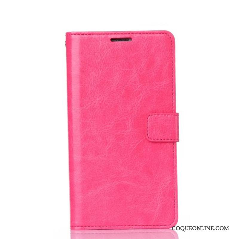 Mi A1 Rouge Portefeuille Étui Coque De Téléphone Incassable Téléphone Portable Housse