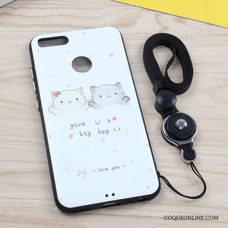 Mi A1 Étui Blanc Fluide Doux Petit Coque De Téléphone Protection Ornements Suspendus